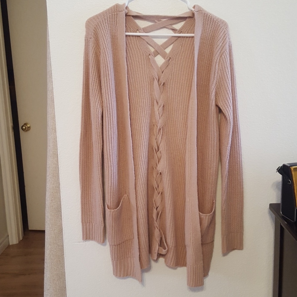 Never worn! Mauve Cardigan